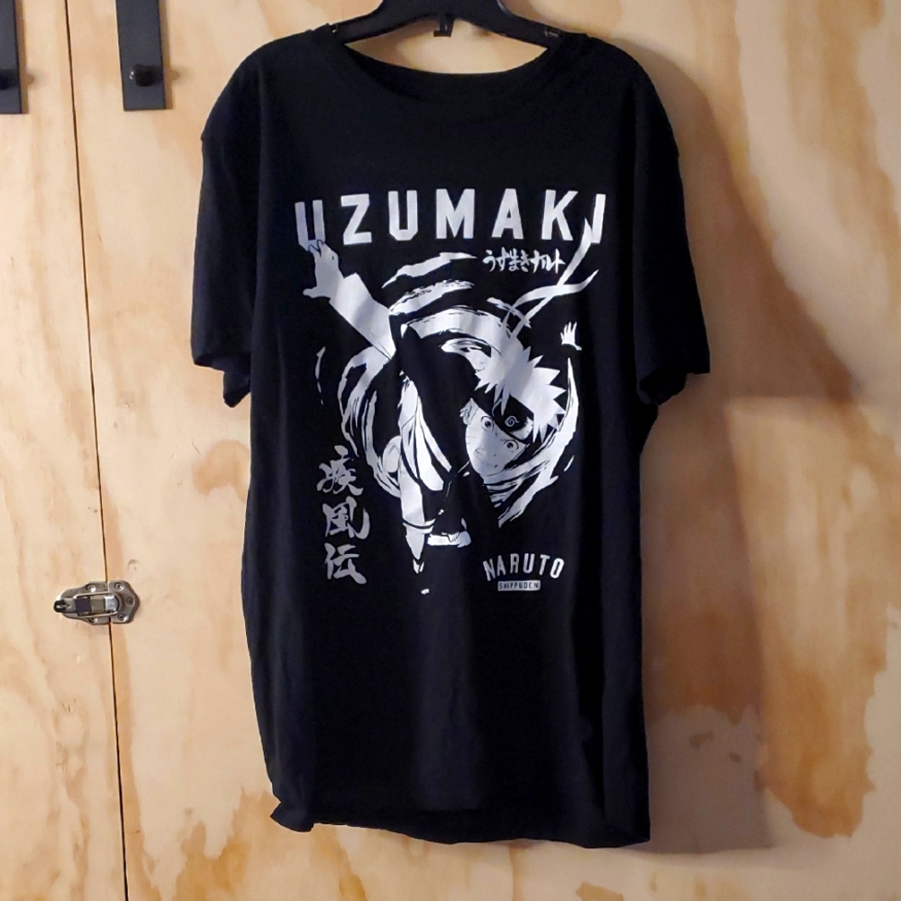 Uzumaki Naruto Black Graphic Tee